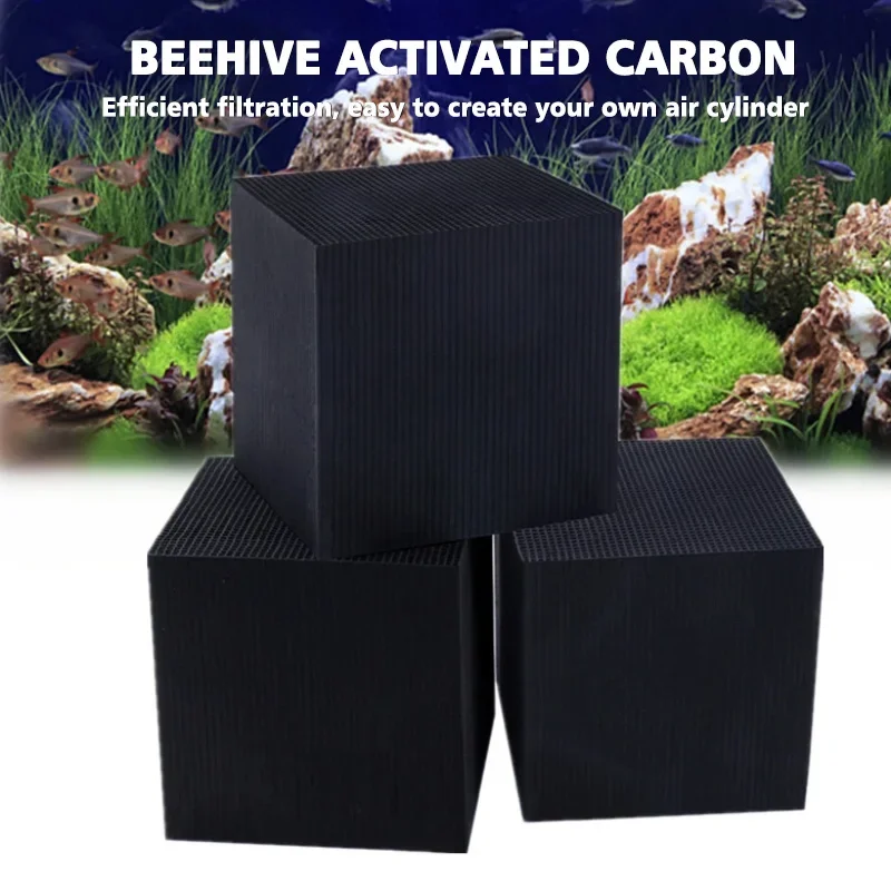 

Aquarium Accessories Activated Carbon Filter Water Purification 10*10*10CM Reusable Activated Carbon Aquarium Filter Material