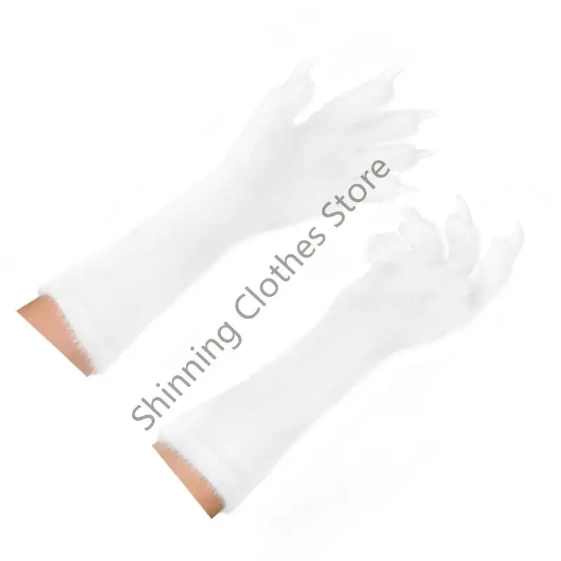 M68A Premium Nylon Animal Claw Gloves Halloween Party Costume Props Practical Design
