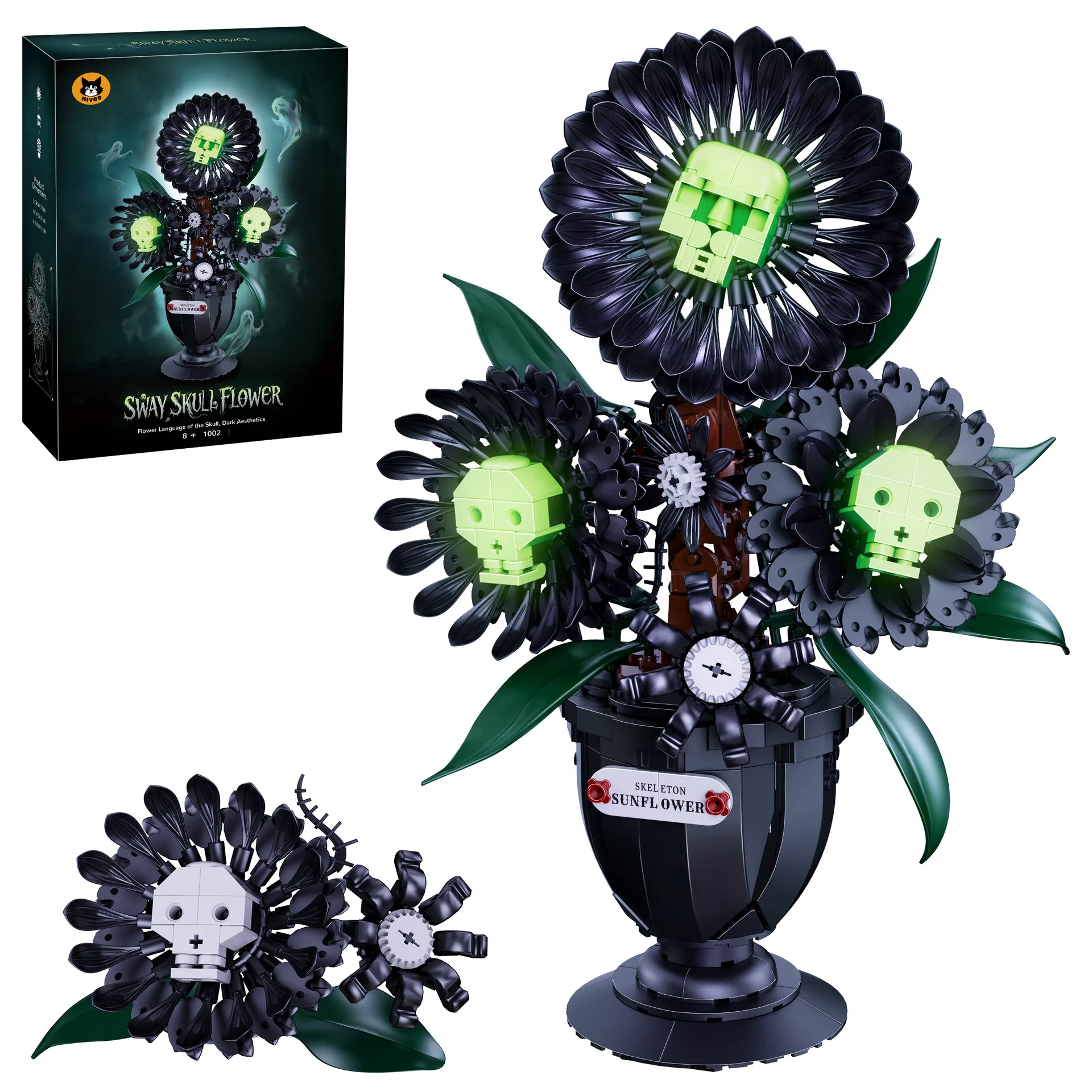 mattoncini-gotici-misteriosi-teschio-rosa-luna-nera-halloween-modello-da-costruire-fai-da-te-ornamento-da-scrivania-giocattolo-regalo