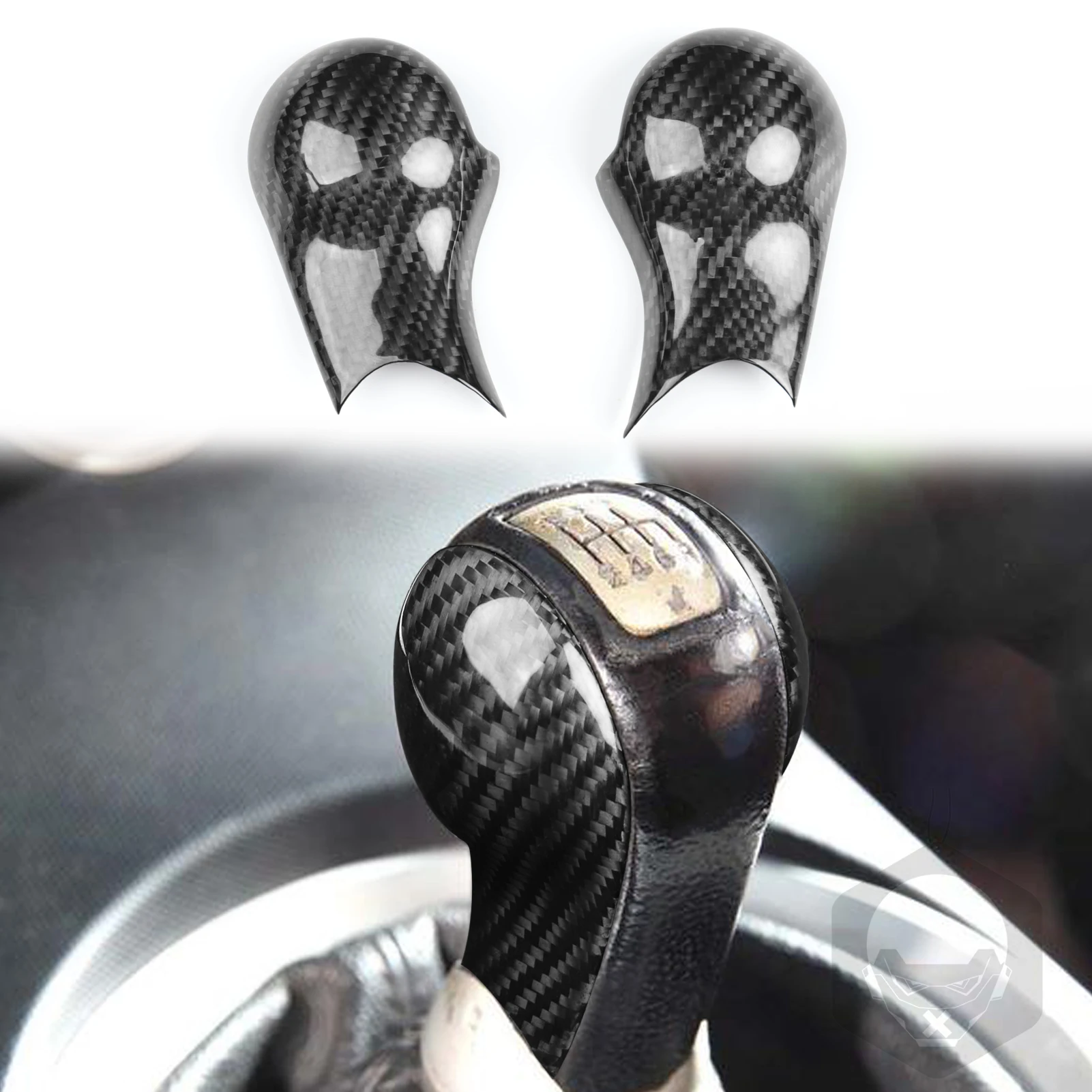 

Carbon Fiber Car Manual Gear Shift Knob Decorative Cover Trim For Nissan 350Z Z33 2003-2009