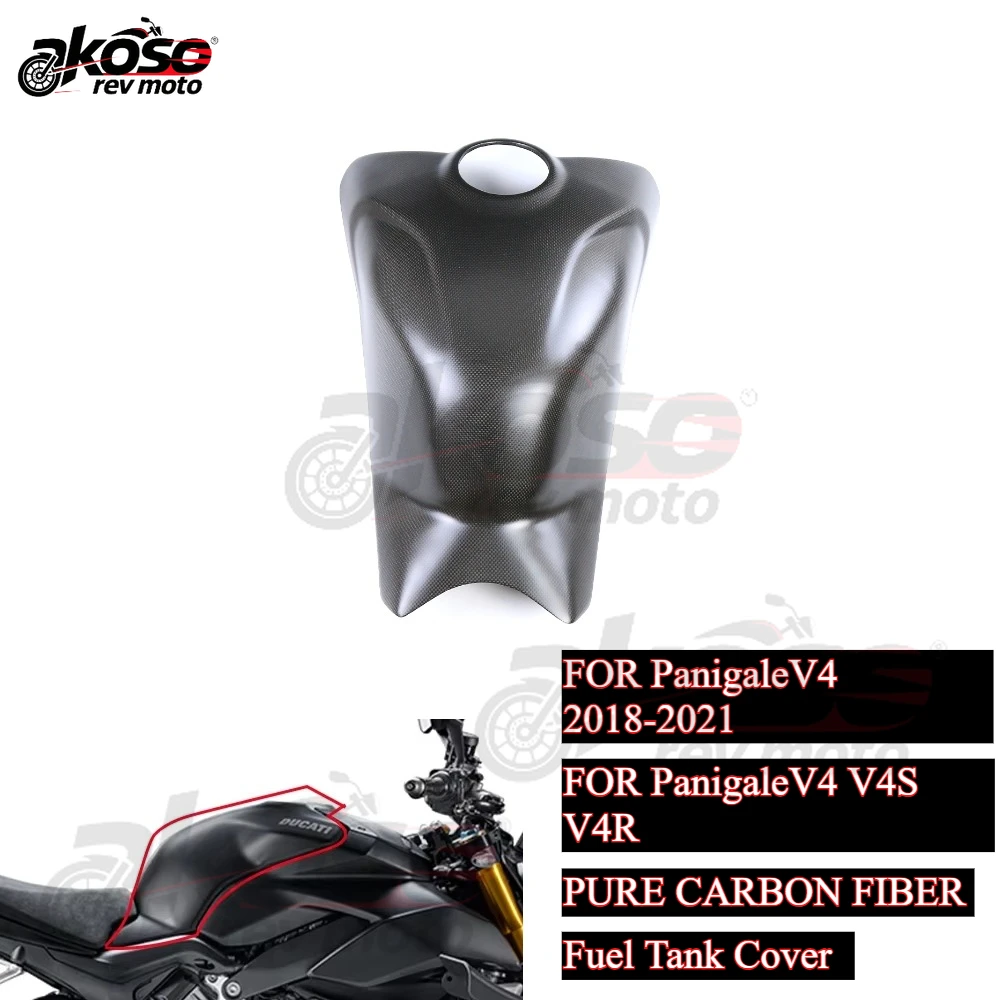 

Fuel Tank Cover Guard Protector Real Carbon Fiber Motorcycle Accessories Supplies For DUCATI PanigaleV4 V4S V4R 2018-2021 Parts
