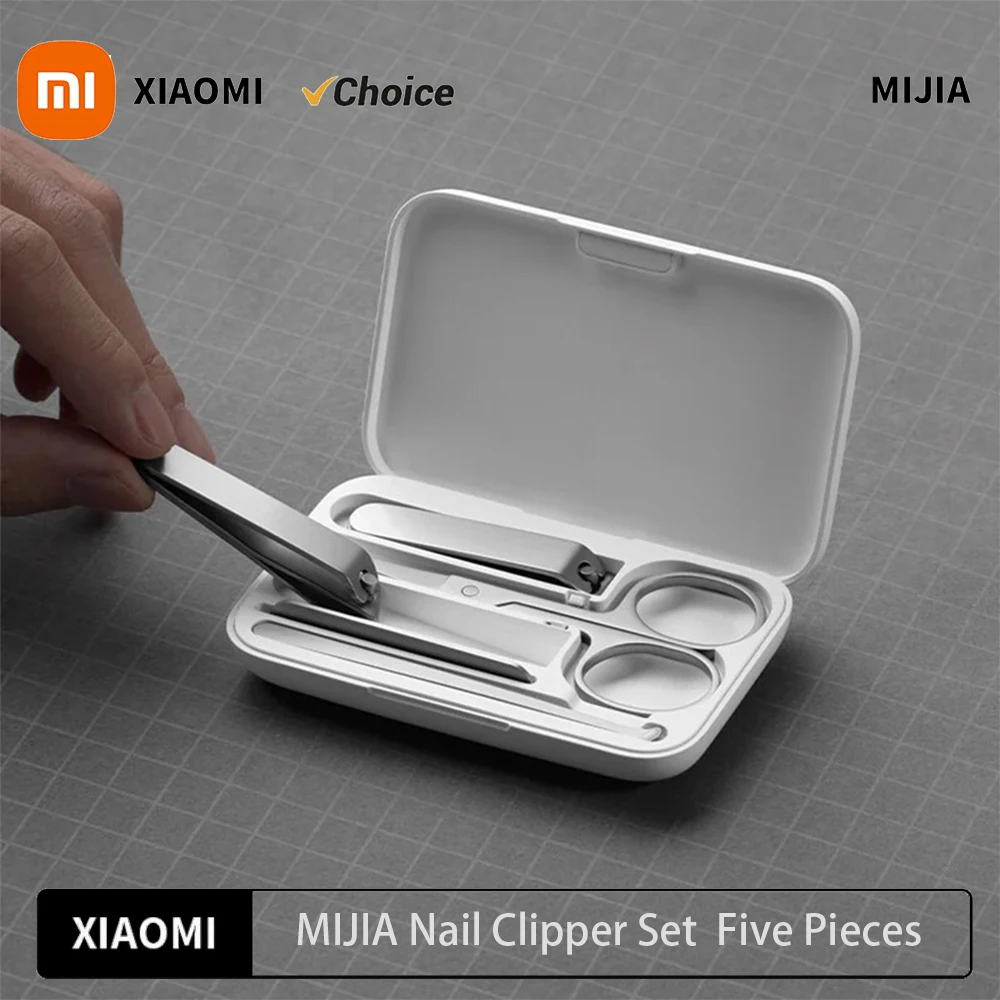 

New Original Xiaomi Mijia Manicure Nail Clippers Pedicure Set Portable Travel Hygiene Kit Stainless Steel Nail Cutter Tool Set