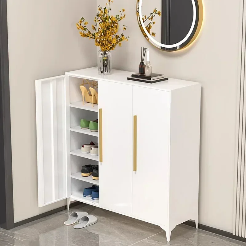 Living Room Multifunctional Shoe Cabinet Shelf Storage Shoe Cabinet Designer Entrance Metal Armoire A Chaussures Home Furniture