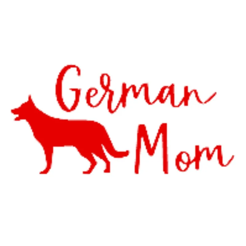 

Наклейки для украшения автомобиля, немецкая овчарка, мама, забавная виниловая наклейка, наклейка на бампер автомобиля, 20 см, ПВХК