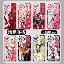 Cartoon Hazbi Hotel Clear Phone Case For iPhone 16 15 14 13 12 11 Pro Max Mini XS X XR SE 2020 7 8 Plus Soft Cover