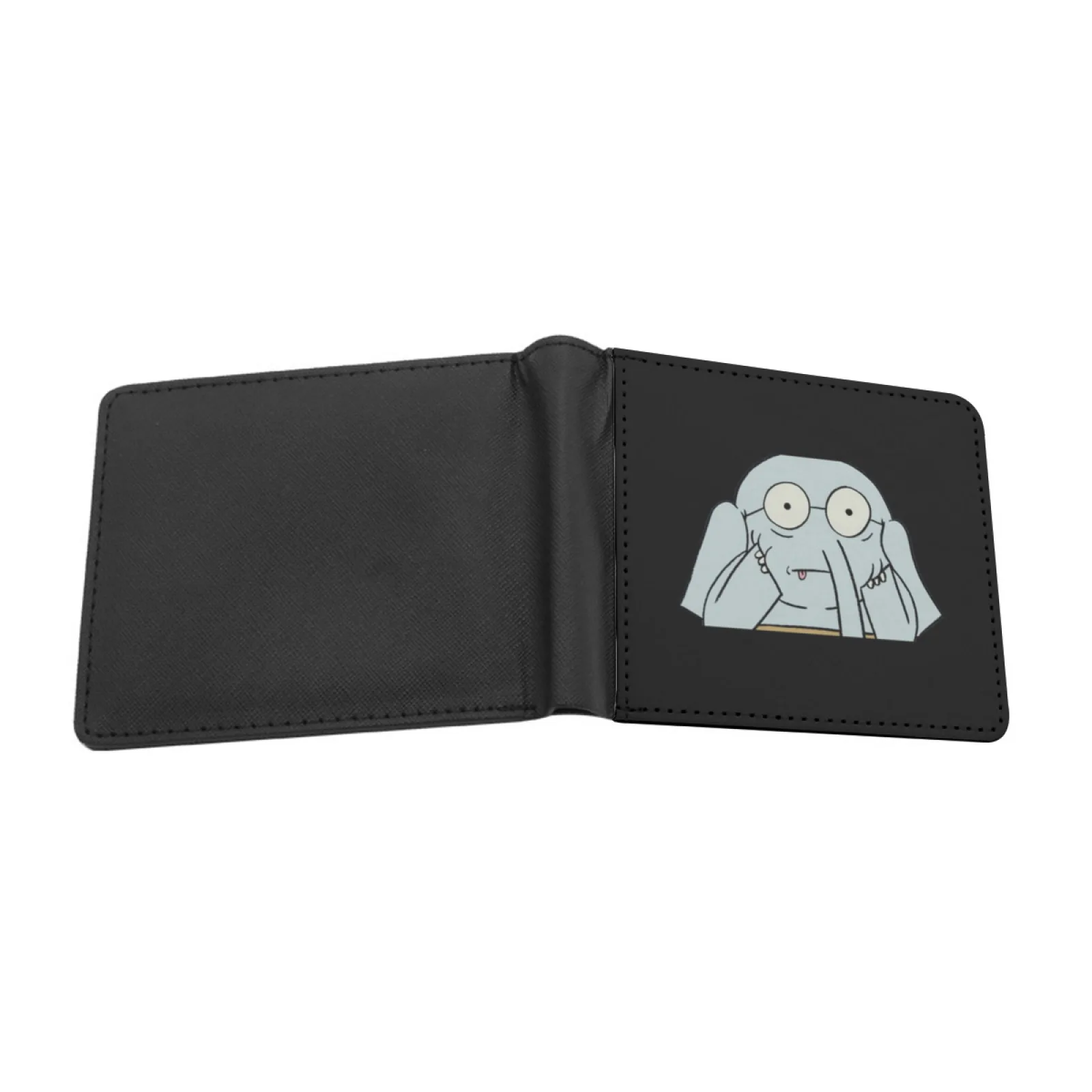Elephant And Piggie Sticker Short Men's Wallets Credit Card Holder Retro Wallet Male Pu Leather Wallet Elephant Piggie