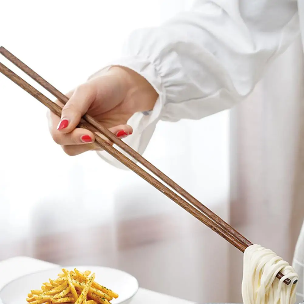 Long Chopsticks Noodles Fried Hot Pot Chinese Style Wooden Wood Noodle Chop Stick Kitchen Chafing Dish Public Bamboo Chopsticks