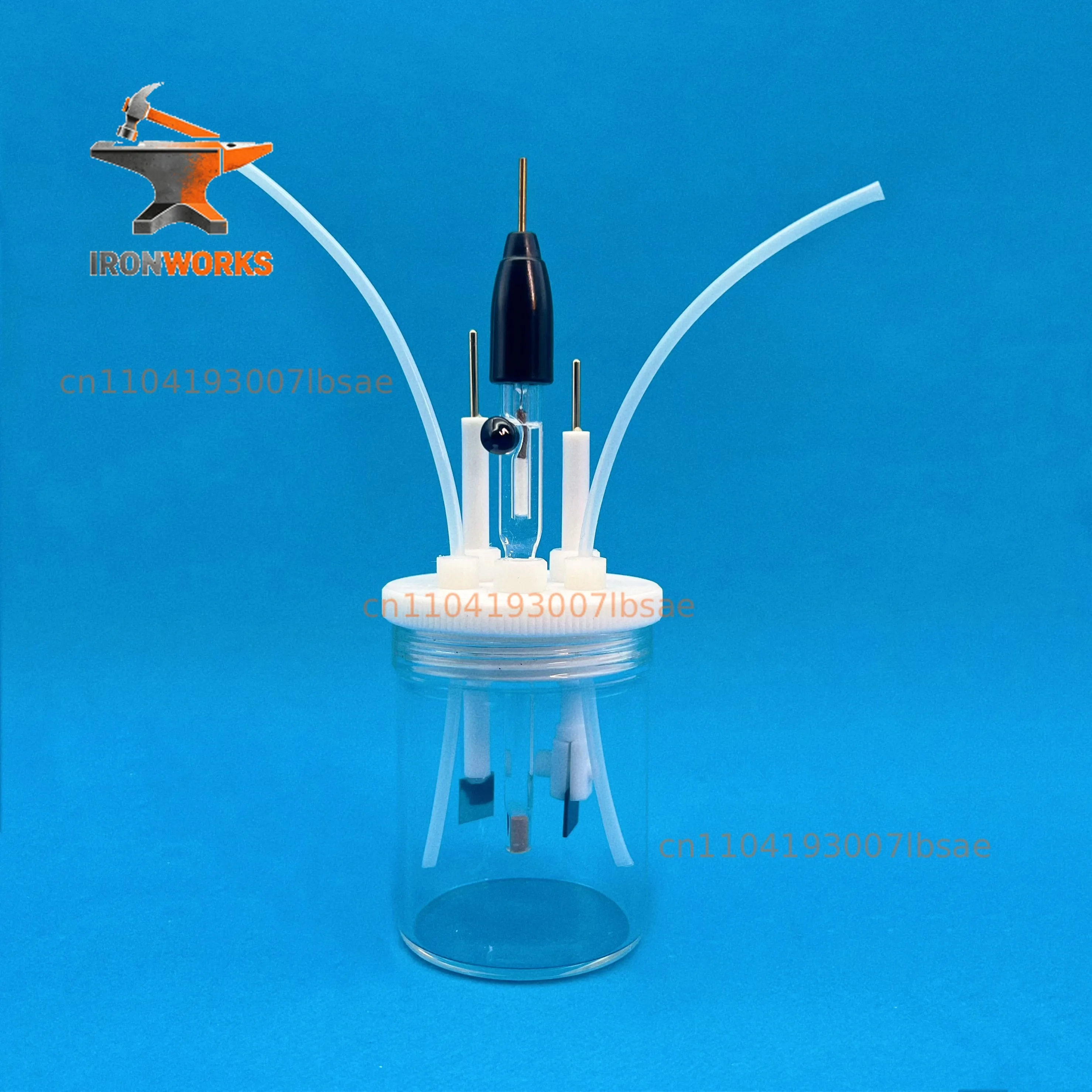 Electrolytic cell. C001 sealed cell. Straight five port sealed electrolyzer.