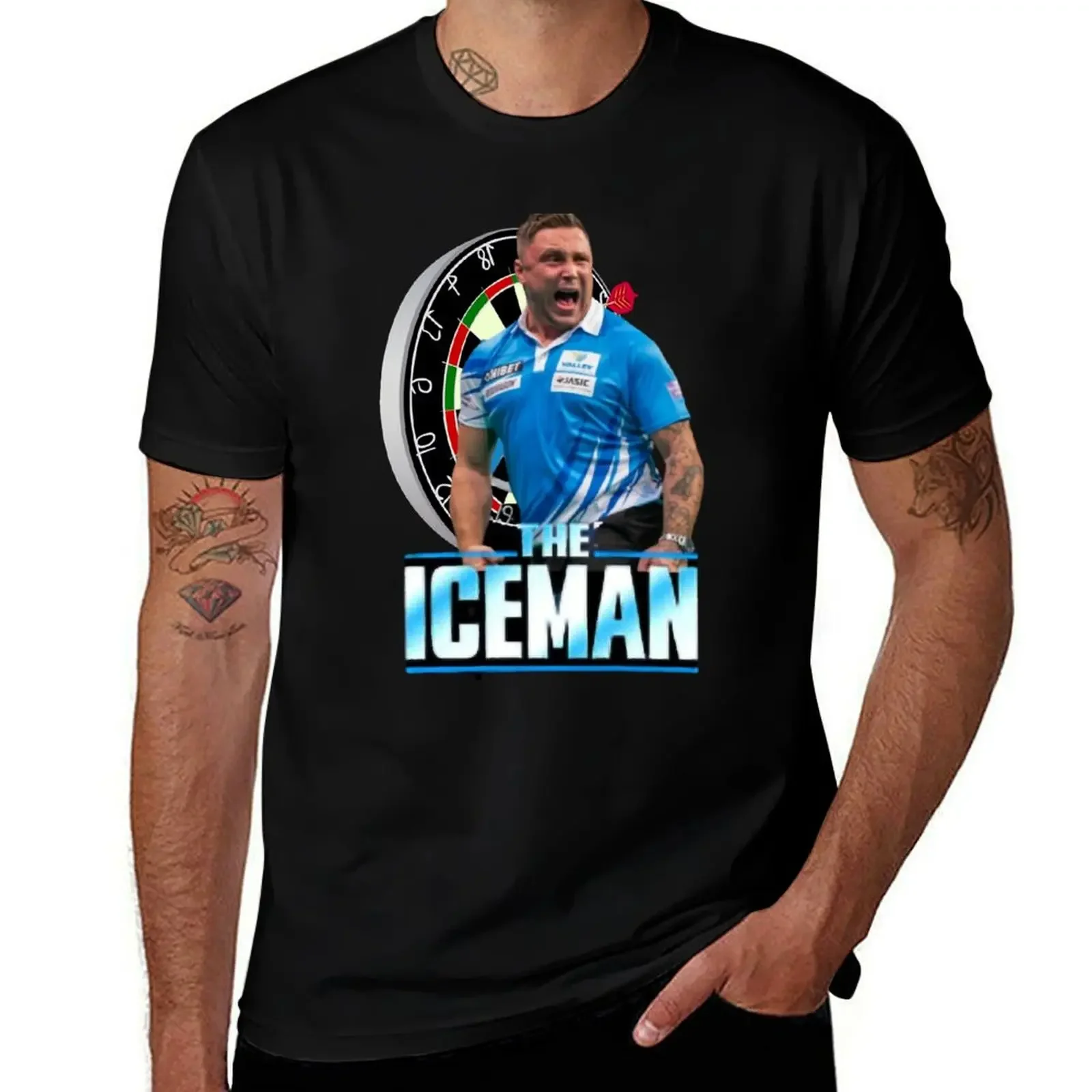 Gerwyn price Darts Wales Gerwyn price Gerwyn price the iceman darts player lover T-Shirt plain t shirt men