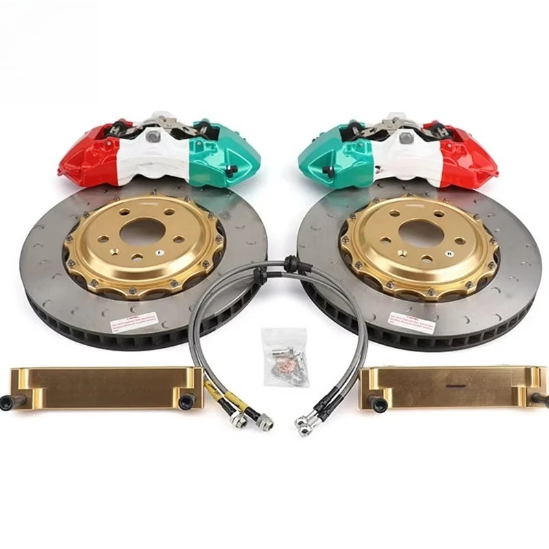 TTSPORT 8703 Racing Sport 6 Piston Front Brake Calipers Disk 355/380/390MM for VW  Infiniti