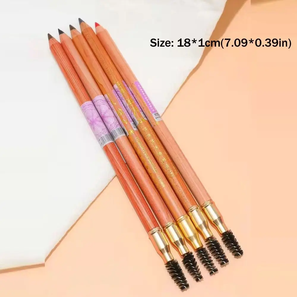 Professional Double Headed Eyebrow Pencil Waterproof Easy To Apply Microblading Pencil Cosmetic Tool Tattoo Art Tint Makeup