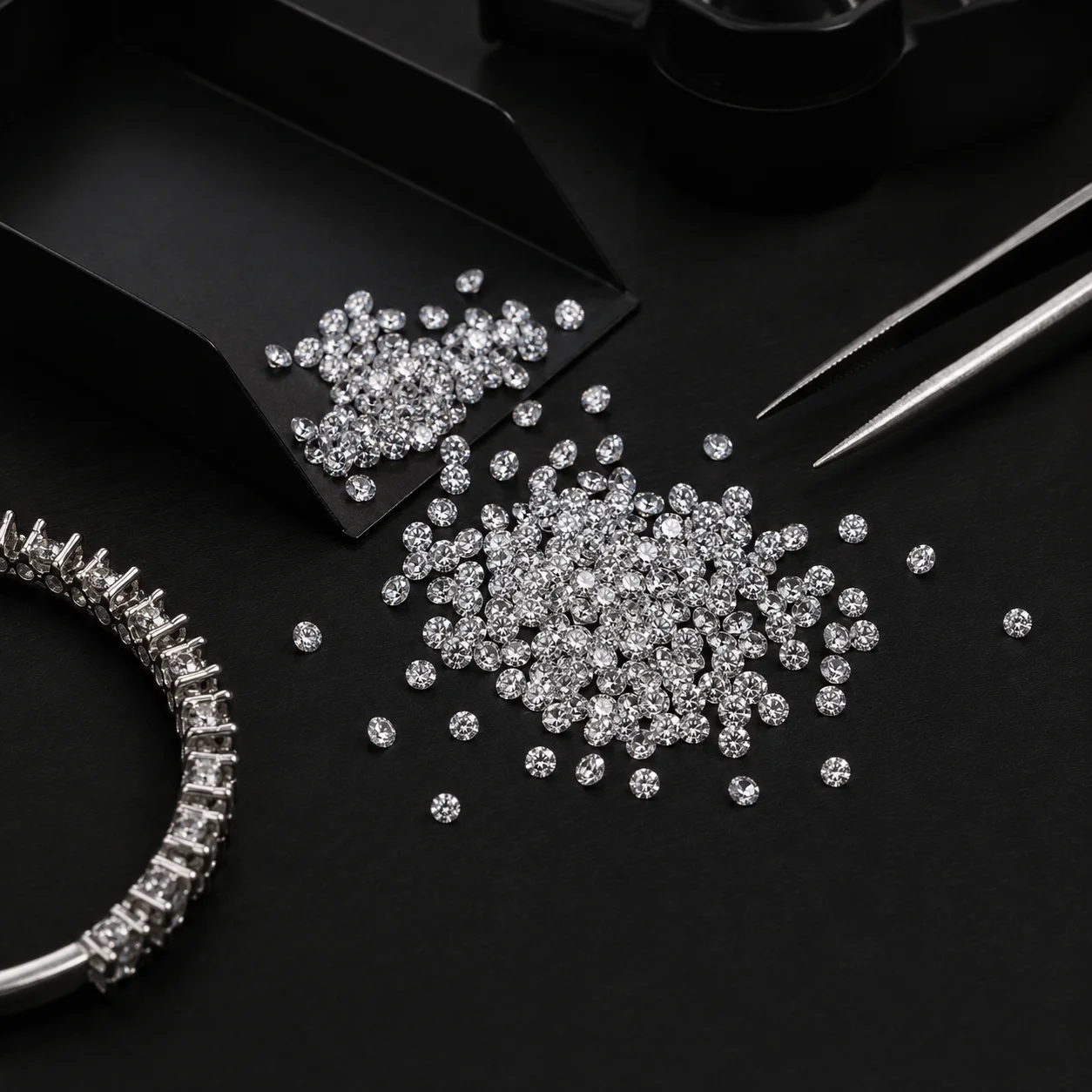 Per Carat Factory Price Small Size 1mm Loose Lab Grown Diamond Cvd Hpht DEF-VVS1 Round Cut 2.0mm-3.0mm Melee Lab Grown Diamond