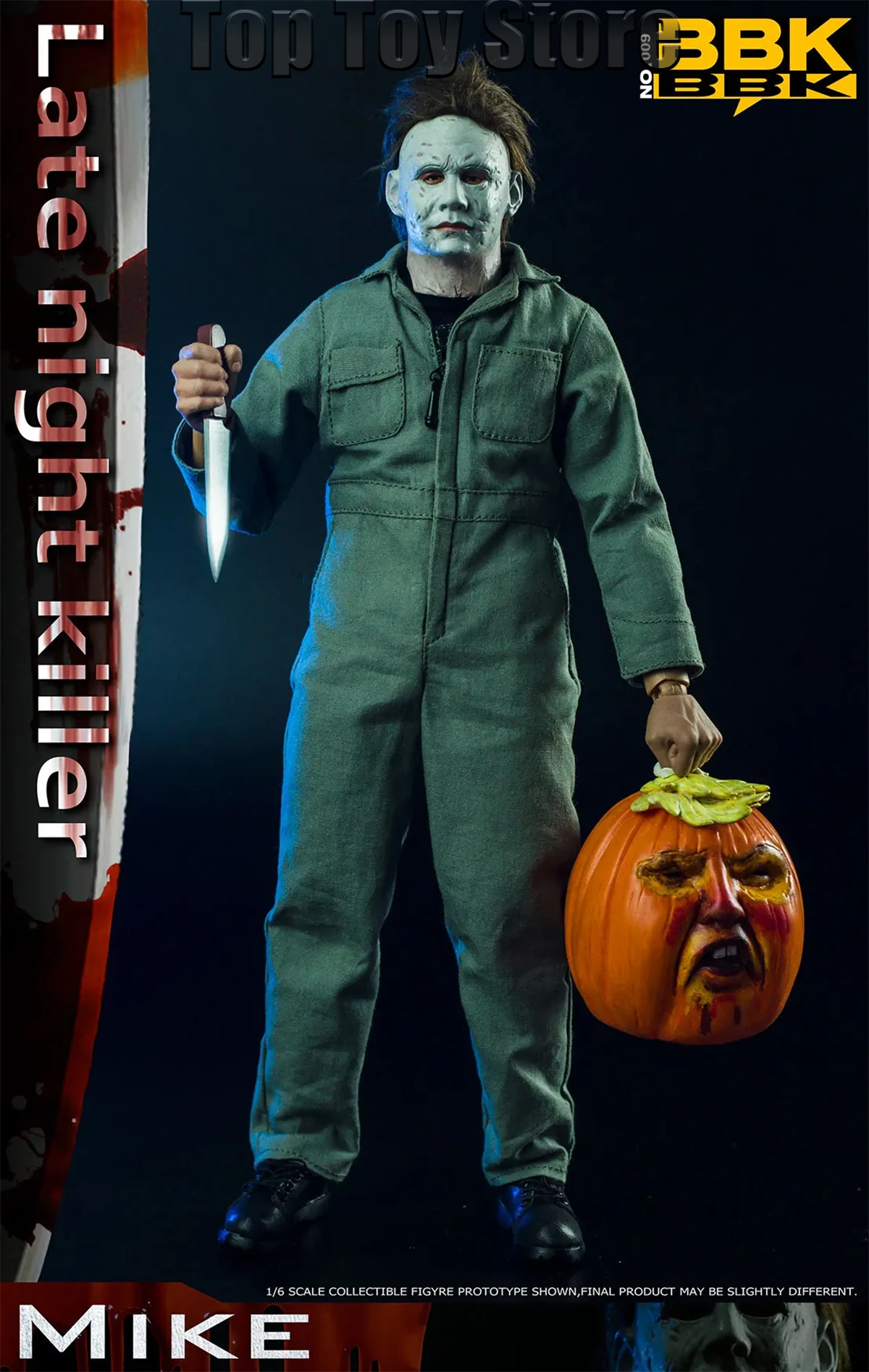 BBK BBK009 1/6 الهالوين في وقت متأخر الليل القاتل مايكل مايرز مع قناع القاتل مجموعة كاملة 12 "عمل الشكل تحصيل نموذج اللعب هدية #1