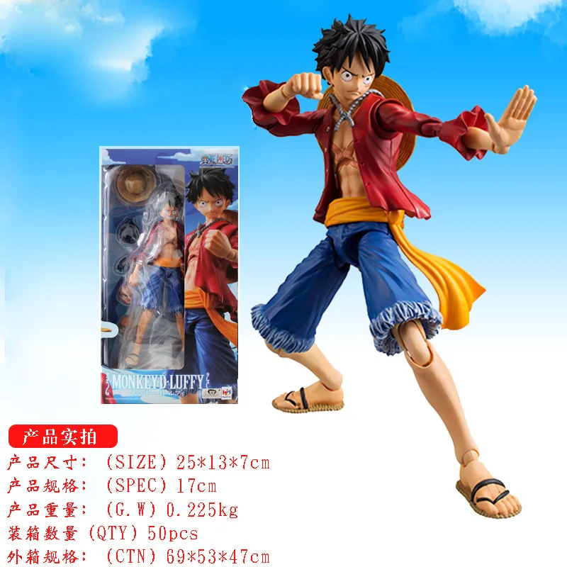 One Piece Anime Collectible Action Figure - Beweegbare Luffy Sanji Zoro-modellen - Anime-themaspeelgoed voor fans en verzamelaars