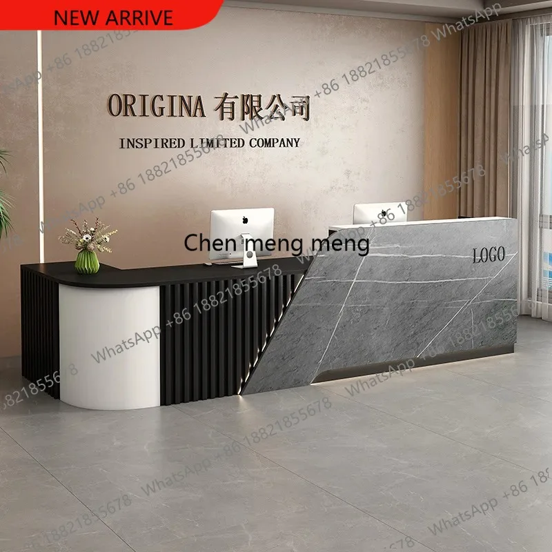 

F182 Office Beauty Reception Desks Luxury Salon Modern Reception Desk Cashier Simple Escritorio De Recepcion Commercial Furnitur