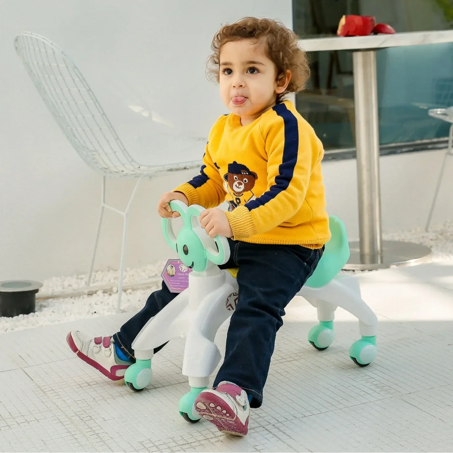 Yo yo torção bicicleta das crianças aprender a andar slide bicicleta novo carrinho de criança mãe e bebê atividade presente