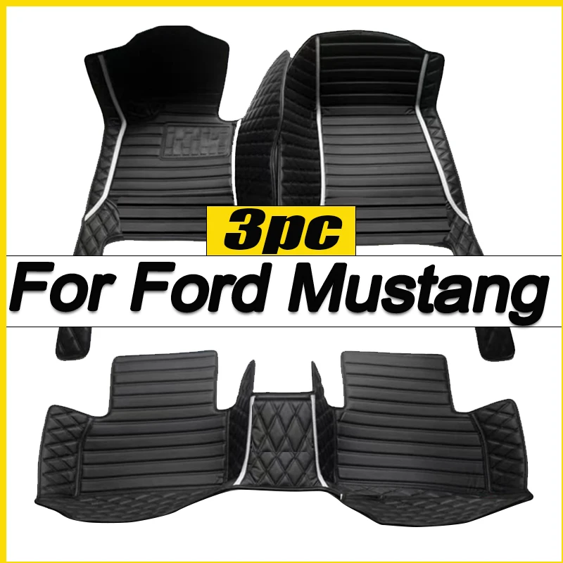 Car floor&Trunk mats for Ford Mustang 2015-2022 16 17 18 19 20 21 Custom foot Pads automobile carpet cover interior accessories