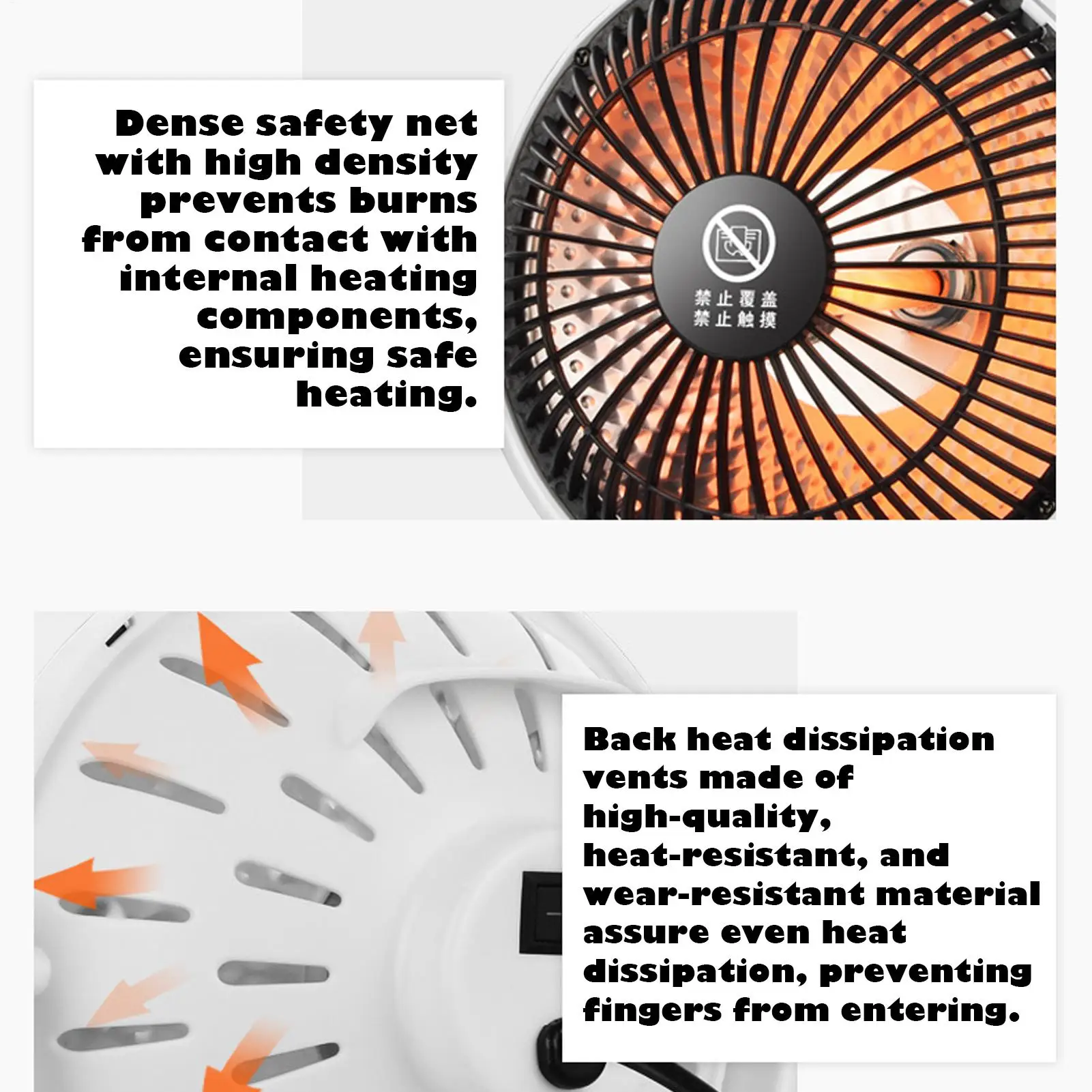 Small Heater Electric Portable Warmer Lightweight Desk Space Heater For Office Home Bedroom Indoor Bathroom Living Room