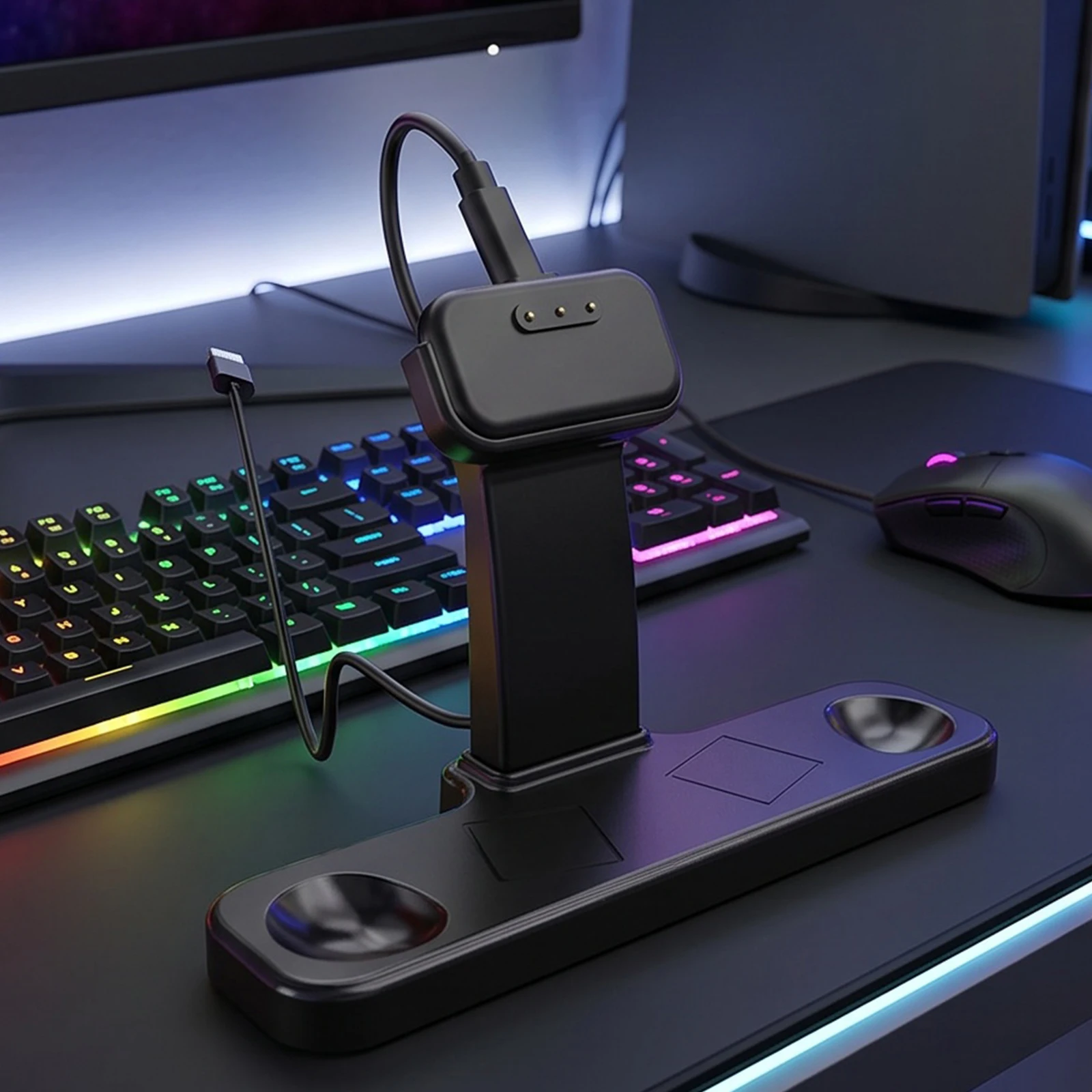 For Steam Controller Desktop Charging Stand Anti-Tip Triangular Structure Metal Base Desktop Display Holder Gaming Accessories