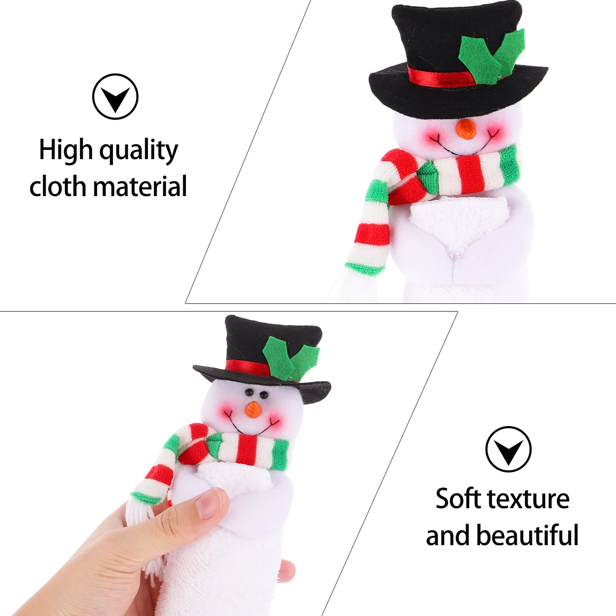 

Декор мочалки Рождественское украшение для полотенец Подарки Полотенца Прекрасный подарок для вечеринки Стол