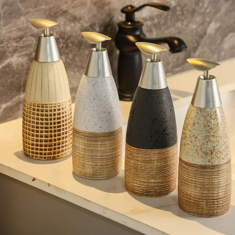 Ceramic Shower Gel Bottle Lotion Bottle Hand Sanitizer Bottle Soap Dispenser Lotion Container Bathroom Accessories Products 4