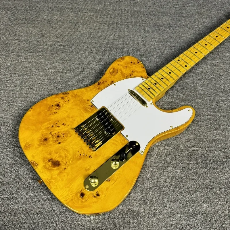 

New Design Fashionable Fen-Yellow Tele Electric Guitar Maple Fingerboard Mahogany Body Material Guitar Worry-free After-sales