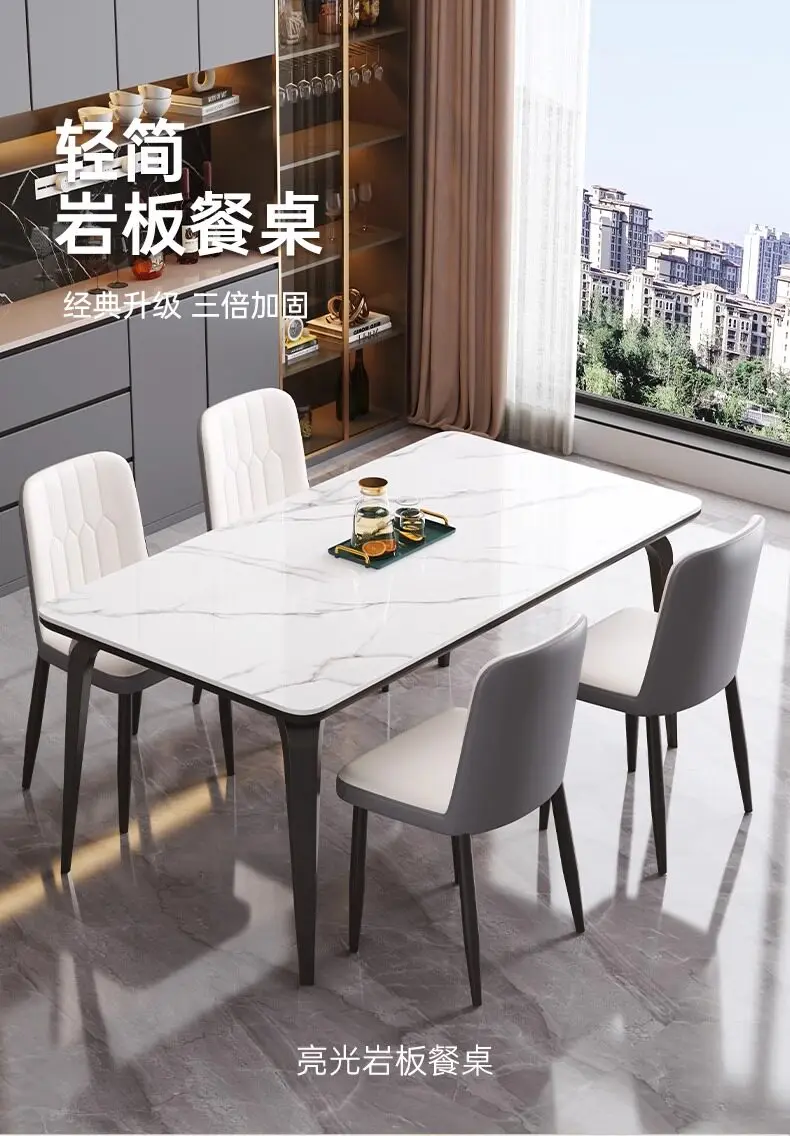 Nordic Lounge Dining Table Writing Modern Restaurant Dining Table Coffee Chairs Luxury Salon Designer Muebles Home Furniture