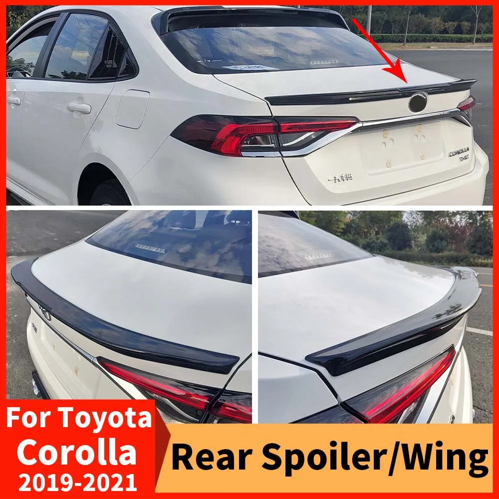 

Задний спойлер с воздушной заслонкой, разделитель крыла, комплект кузова, аксессуары для тюнинга багажника для Toyota Corolla Like 2019 2020 2021, декоративные детали