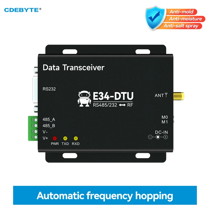 nRF24L01P 2.4Ghz RS232 RS485 100mW uhf Wireless Transceiver Module Frequency Hopping Long Range 2.5km E34-DTU(2G4H20) CDEBYTE