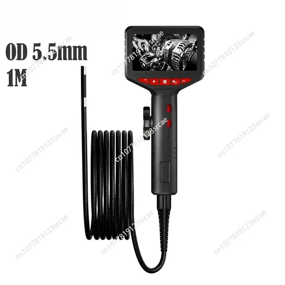 Two-Way Articulating Borescope Industrial Endoscope with 5.5mm Articulating Camera Cars Endoscope for Android IOS Automotive