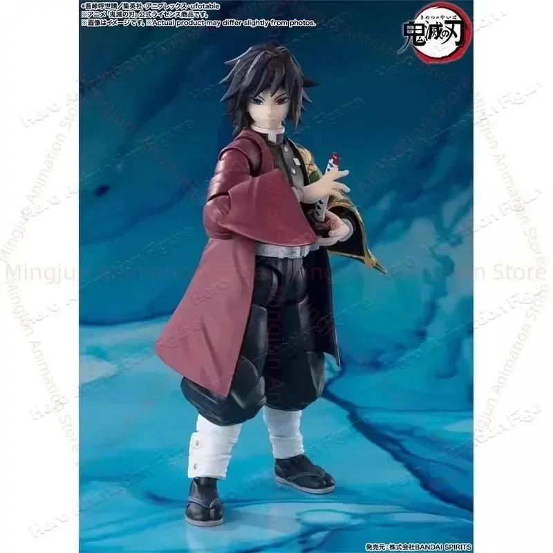 

In Stock Original Bandai SHF Demon Slayer: Kimetsu No Yaiba Tomioka Giyuu's Breath of Water Pillar Movable Figure Toy Gift