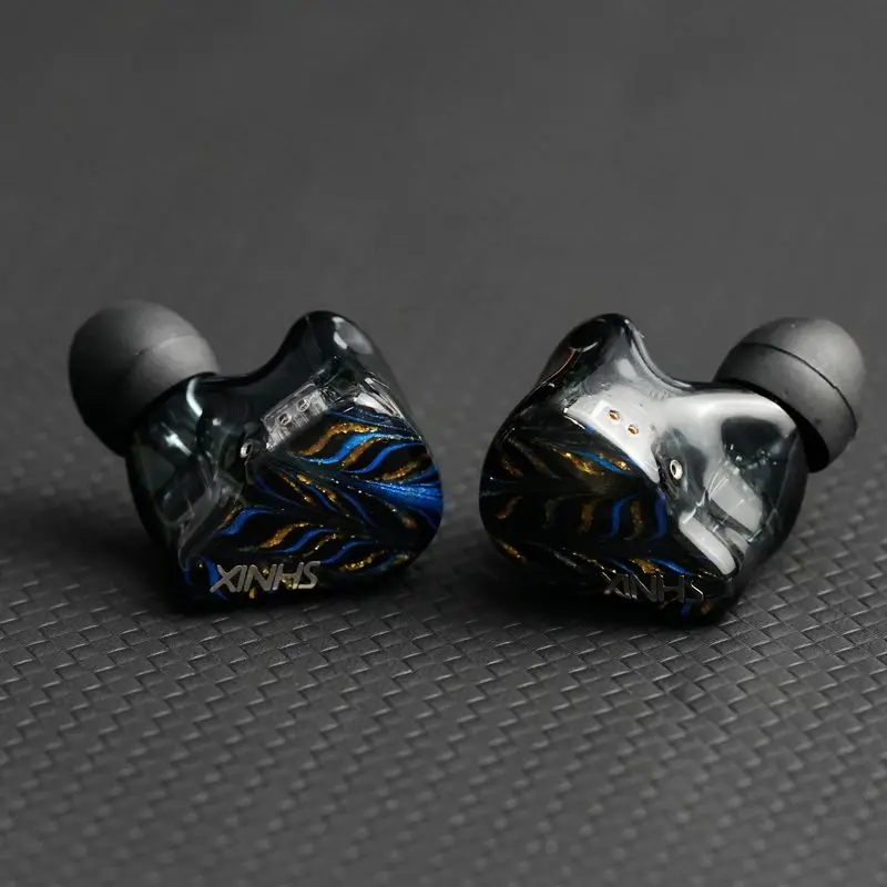 XINHS New Flagship Earphones Blue Fairy HS08 2DD+2BA  8-Unit In Ear HIFI Earphones