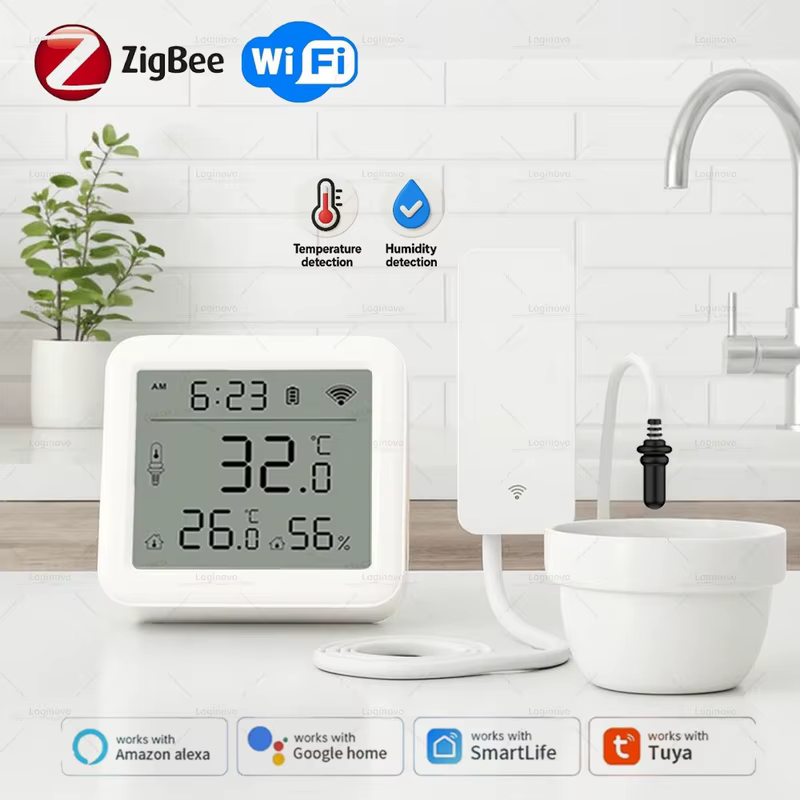 Capteur de Température et d'Humidité Tuya Wifi Zigbee