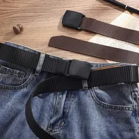Men's Belt Outdoor Casual Canvas Belt Metal Free Training Nylon Tactical Belt,Versatile For Jeans, Dress,Casual ,For Men Women 3