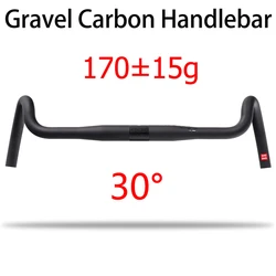 New Carbon Gravel handlebar Big Flare Bar Cyclocross Road Bike handlebars 400/420/440mm carbon fiber bicycle handlebar