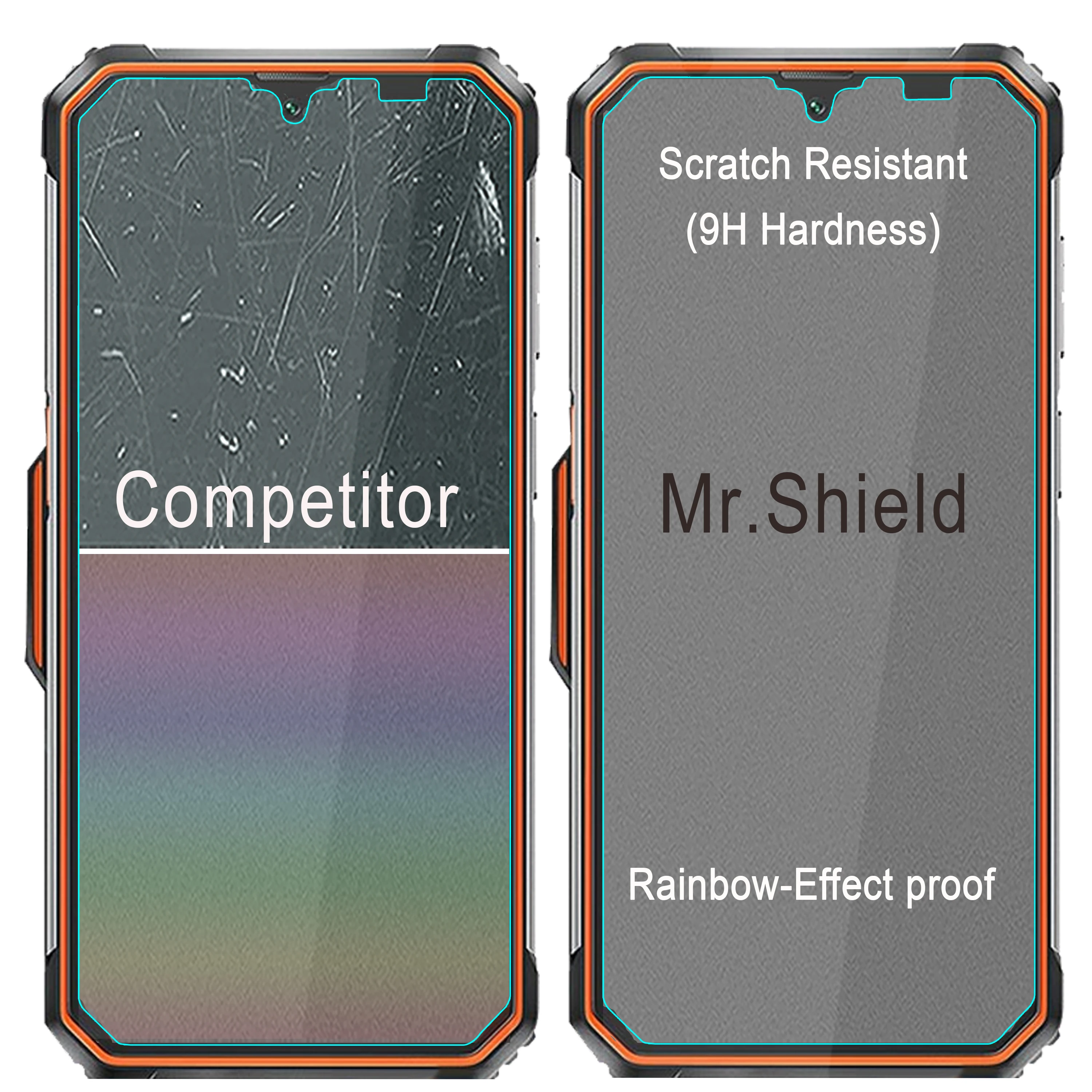 Mr.Shield [3-Pack] Screen Protector For Blackview BV9200 [Tempered Glass] [Japan Glass with 9H Hardness] Screen Protector