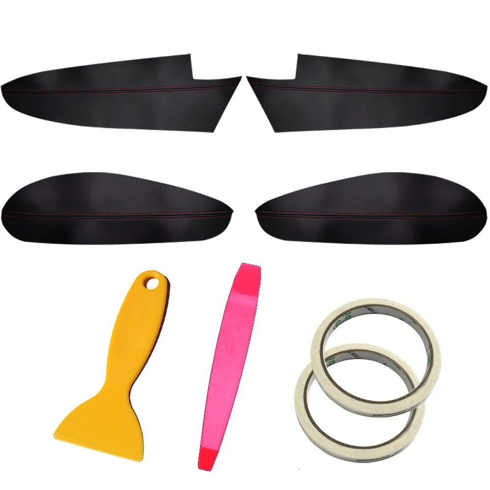 For 12-19 Volkswagen Beetle Car Door Panels Modified with Leather Door Armrest Leather Cover with Installation Tools Included