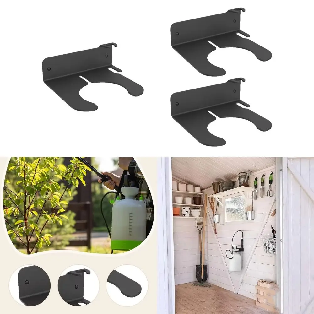 

Wall-Mounted Garden Sprayer Rack Space-Saving Versatile Design Tool Storage Shelf Rust Resistant Heavy Duty Garden Tool Organize