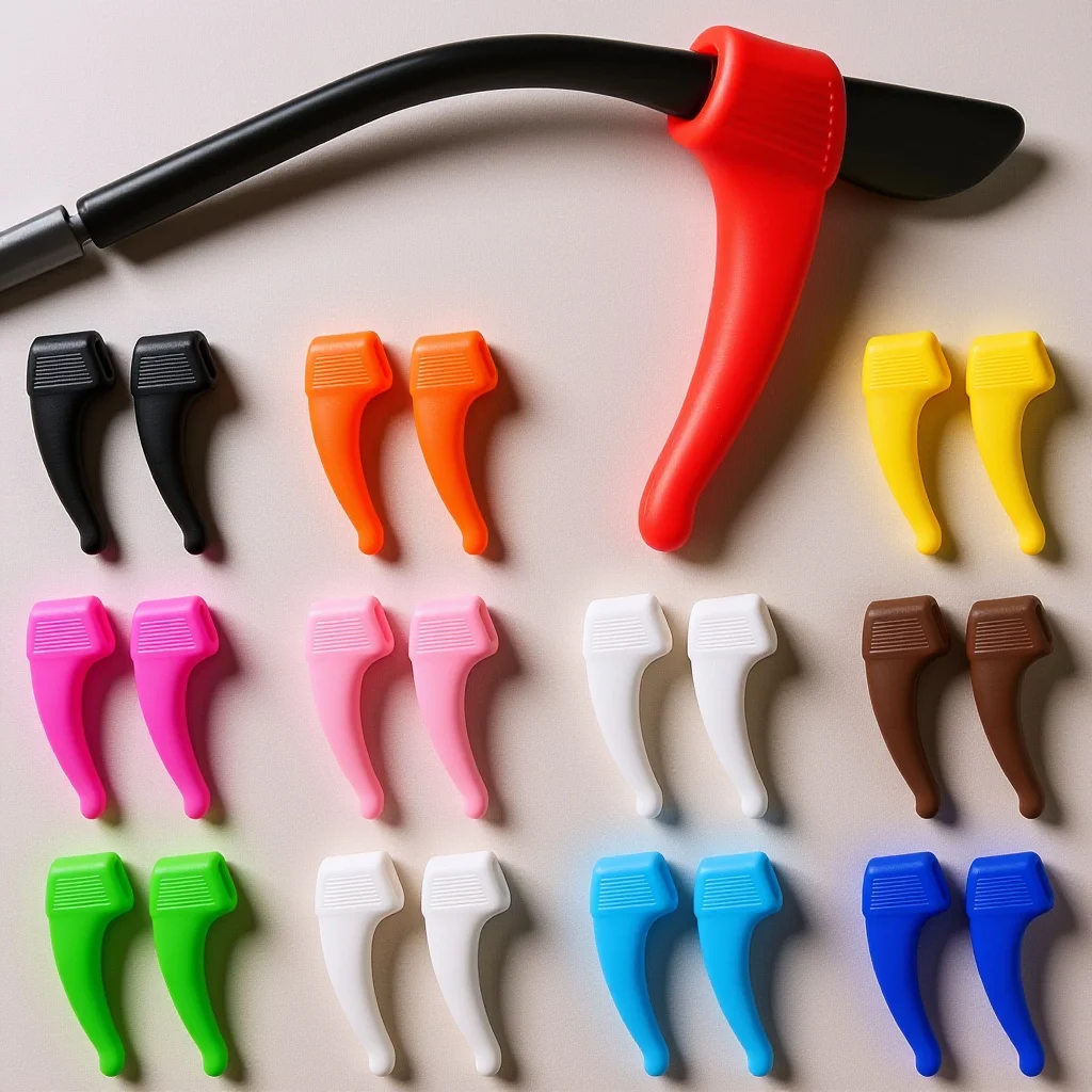 

12Pair Silicone Anti-Slip Ear Hooks Fashion Eyeglass Tips for Outdoor Activities Secure Fit Comfortable Healthy Ear Pads