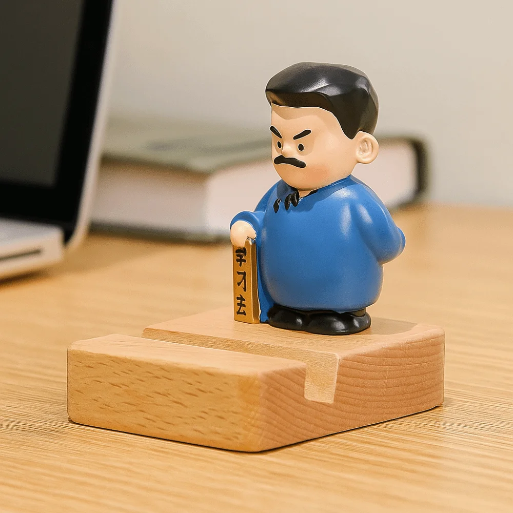 

Забавная кукла из смолы, подставка для телефона, эстетичная древняя одежда, держатель для мобильного телефона в китайском стиле, статуя для рукоделия