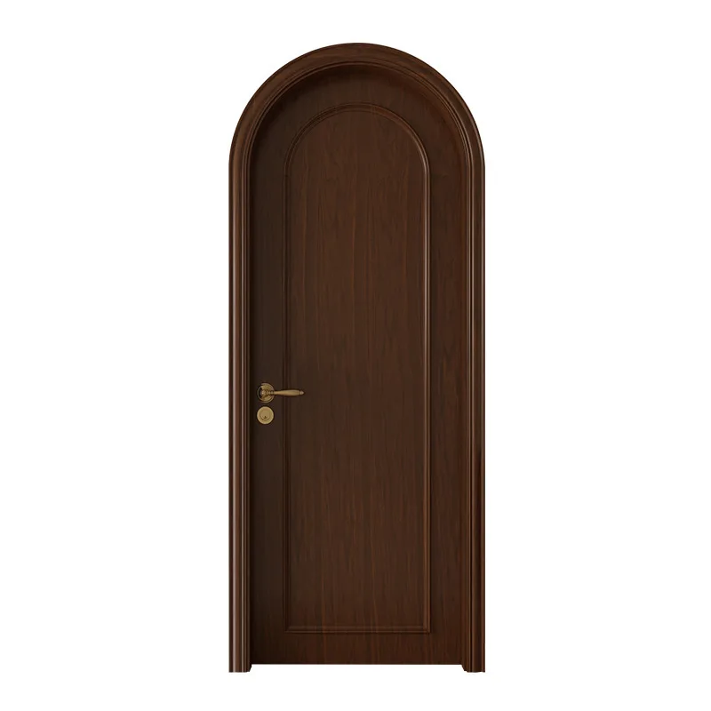 

Log bedroom door, painted room, solid wood door, arc arched swing door