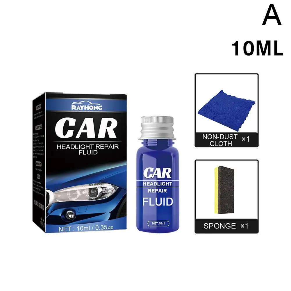 10/30/50ml fluido de reparo do farol do carro remover arranhões reparação farol neblina corrosão agente anti envelhecimento à prova remover poeira c g9i6