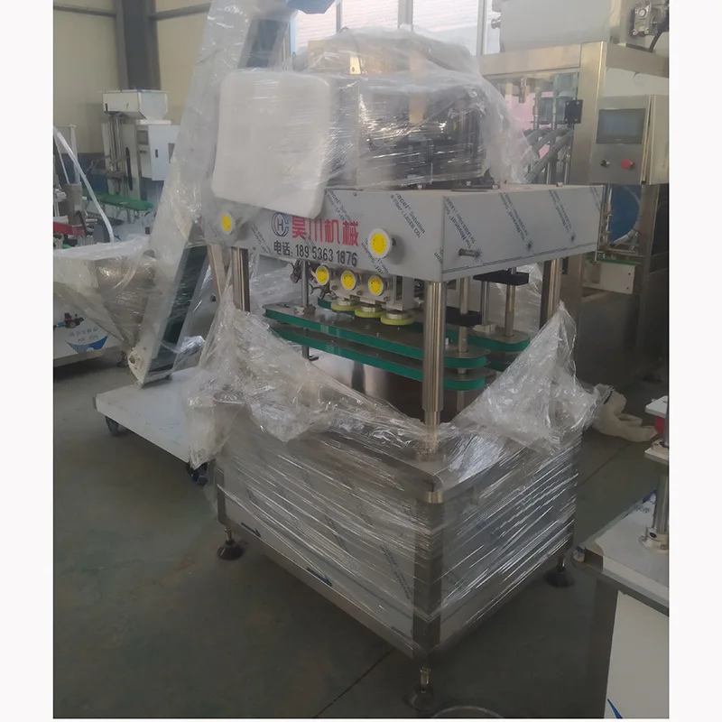 Manufacturer's automatic round bottle square bottle plastic cap six-wheel cap rubbing machine automatic lid hanging horse mouth