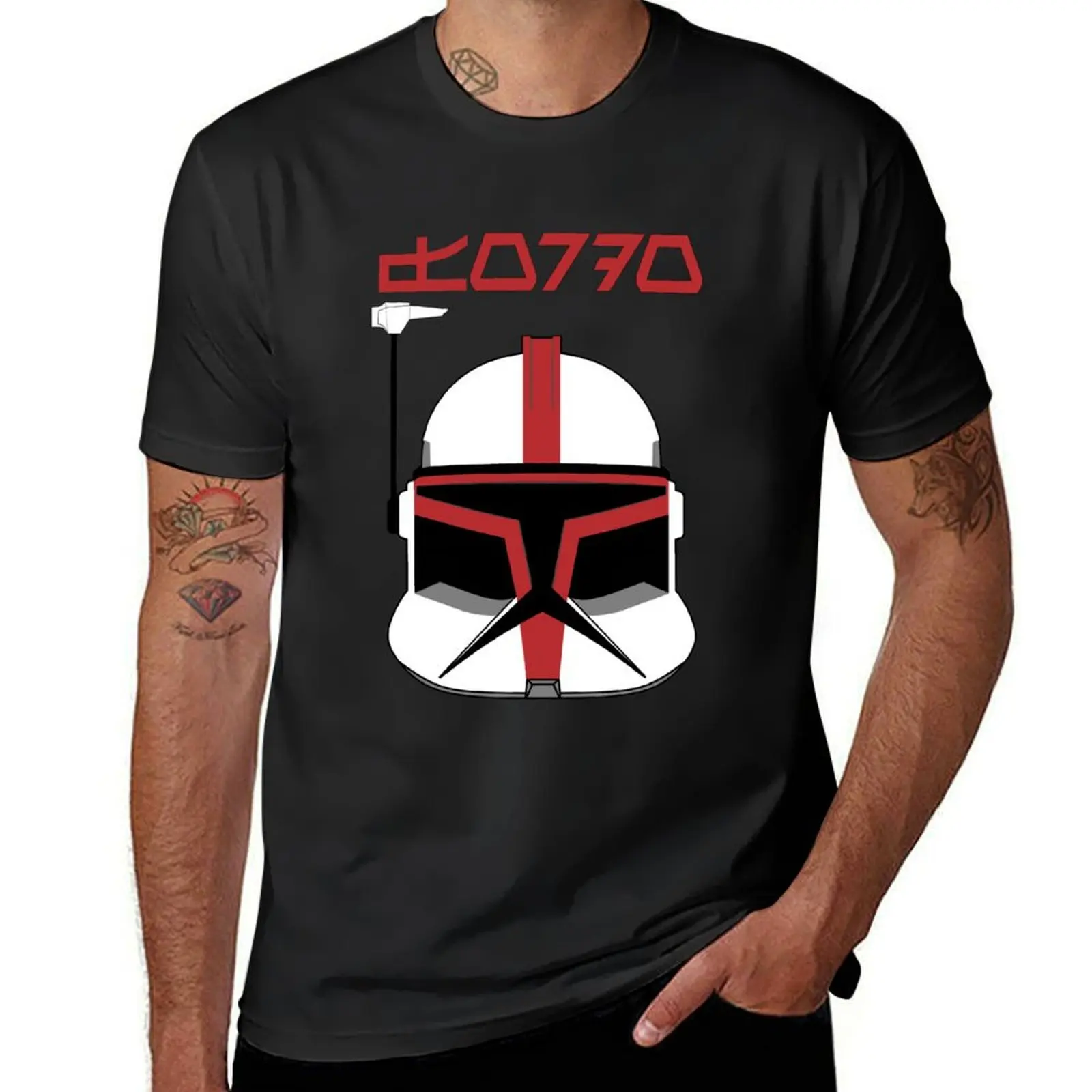 

captain fordo clone helmet (phase 1) T-Shirt anime plus sizes quick drying men clothing