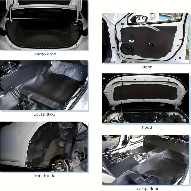 Car Sound Deadening Mat XPE FoamClosed Cell Insulation Pad Low Frequency NoiseReduction Automotive Acoustic Material Accessories