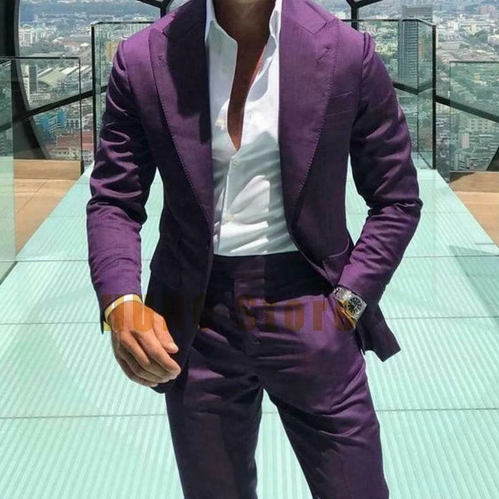 Casual Commuting Suit Men Black Suits for Wedding 2023 Elegant and Slim Fashion Design Men's Tailoring Pants Full Male Man Mens