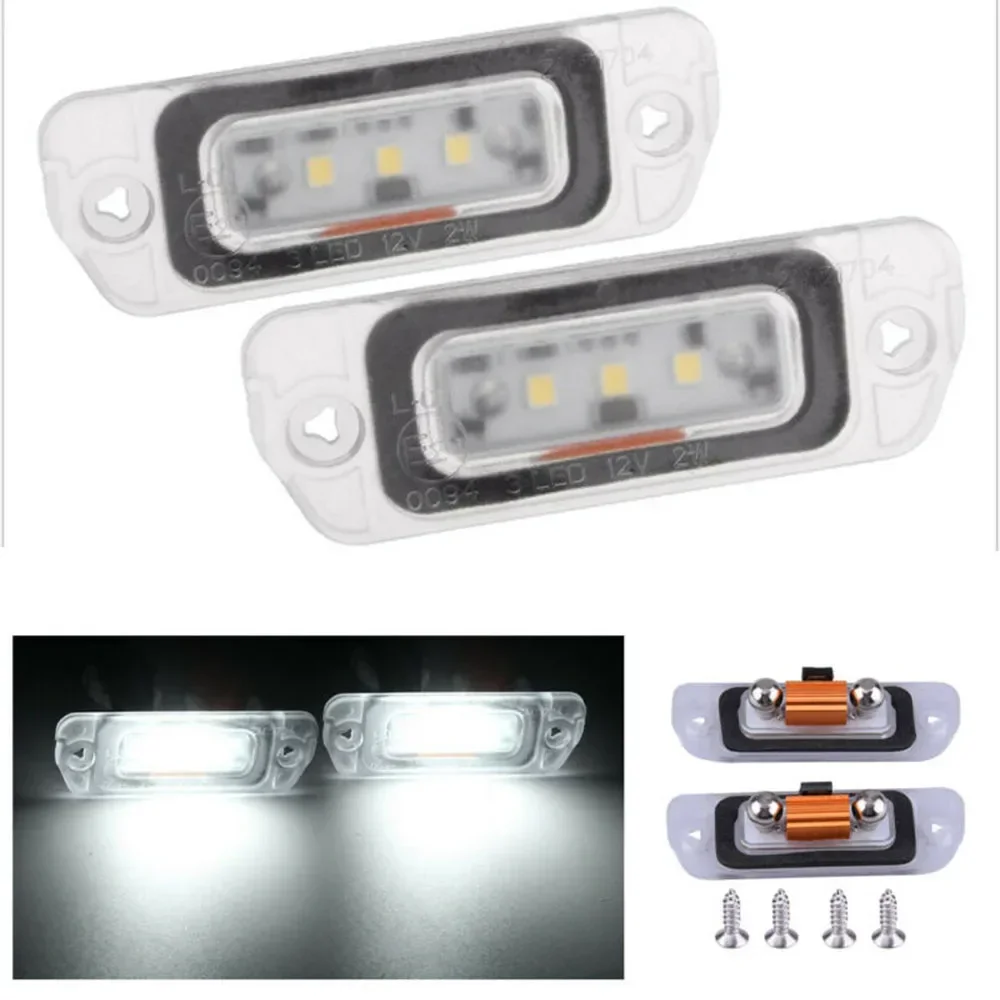 

2x White LED License Plate Light For Mercedes-Benz ML GL R-class W164 W251 brand new and high quality