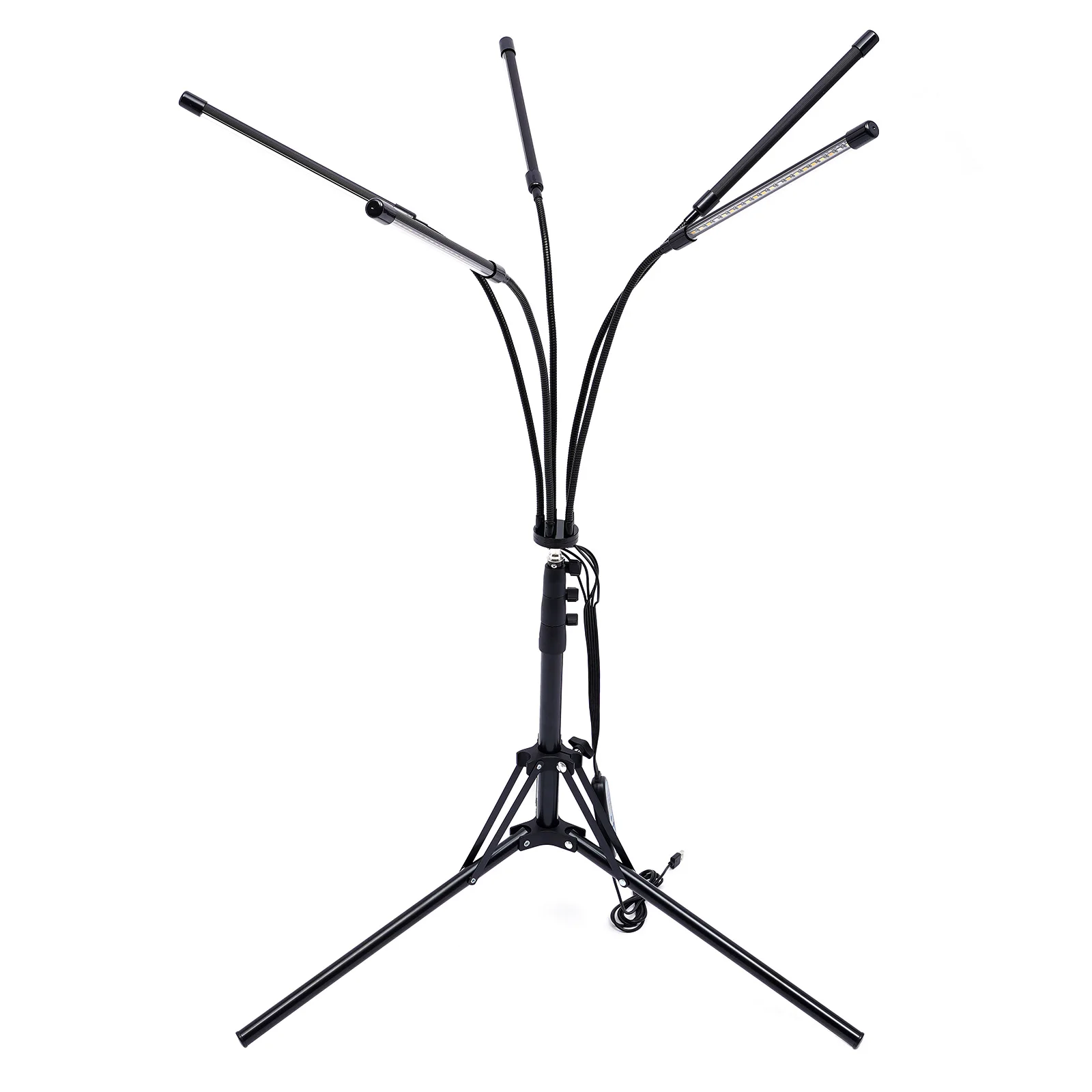 Grow light with adjustable height (15.7-63in), 3 lighting modes, time controller, energy-efficient LED, ideal for plant growth a