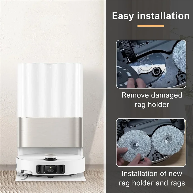 حامل قماش ممسحة بديل AT28 لنماذج المكنسة الكهربائية Dreame L10s Pro Ultra Heat، L10s Ultra Gen2، X30 Ultra، X40 Ultra & L20 Ultra