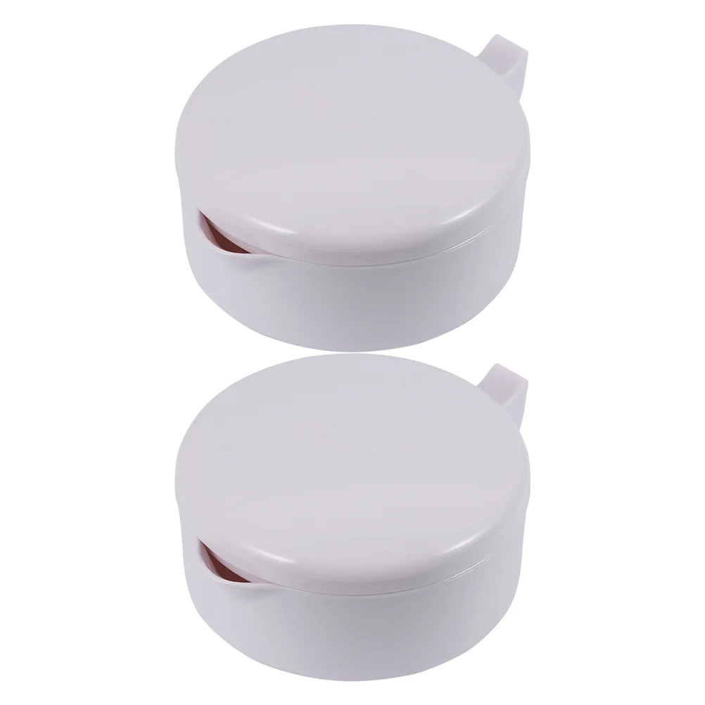 2 Pcs Sumi Drawing Ink Dish Duan Inkstone Delicate Practical Inkwell with Lid Grinding